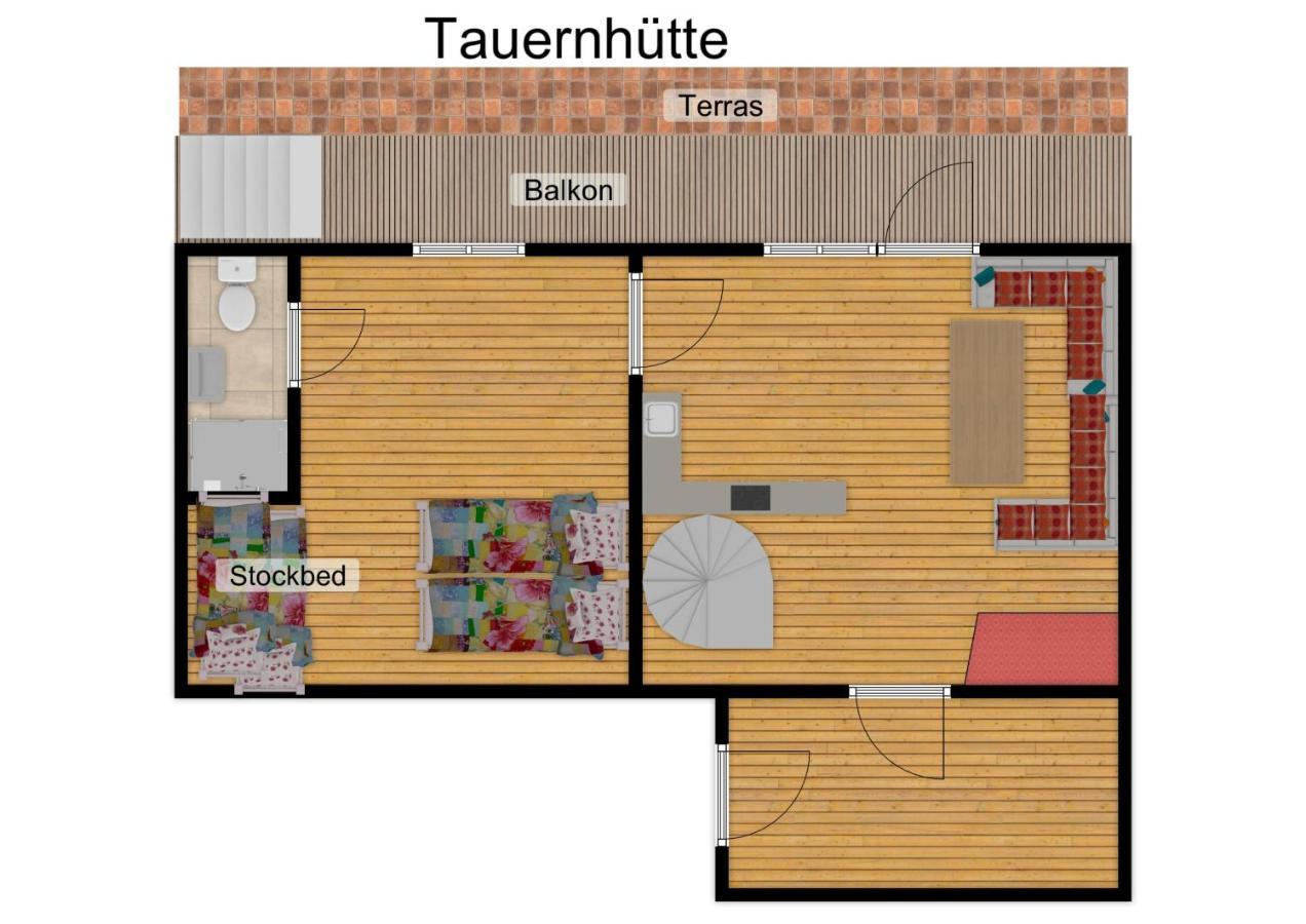 Tauernhuette Villa Piesendorf Dış mekan fotoğraf